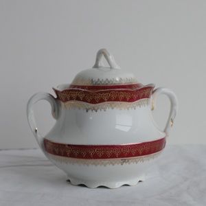 Vintage Bassett Limoges Bss60 Sugar Bowl